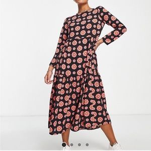 ASOS Floral Midi Dress